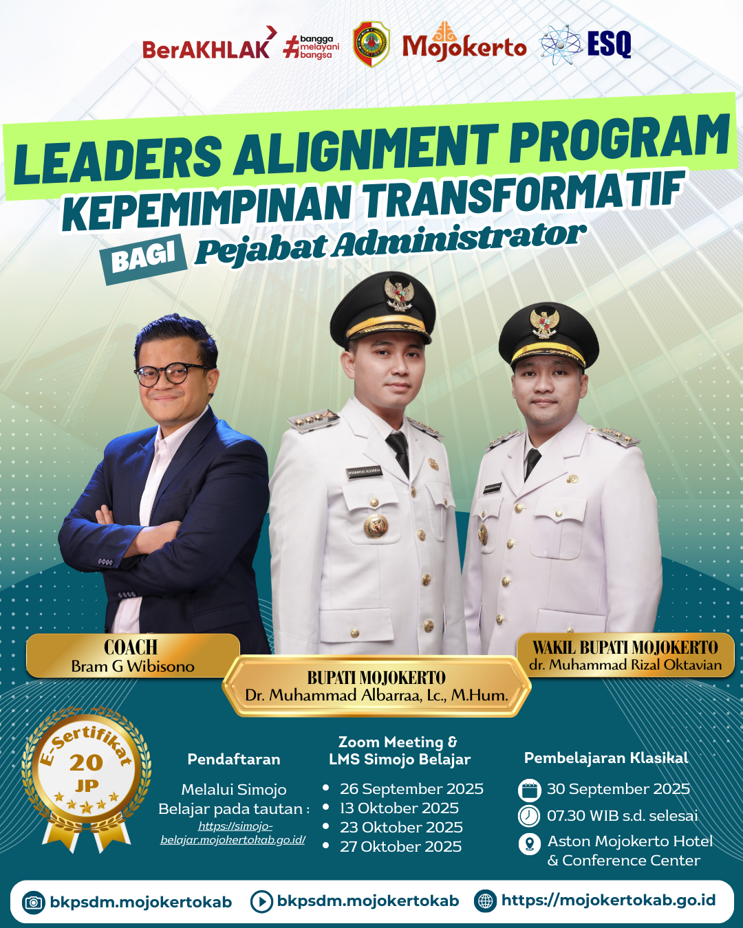 Leaders Alignment Program (LAP) Adminstrator 26 Sept - 28 Oktober 2025